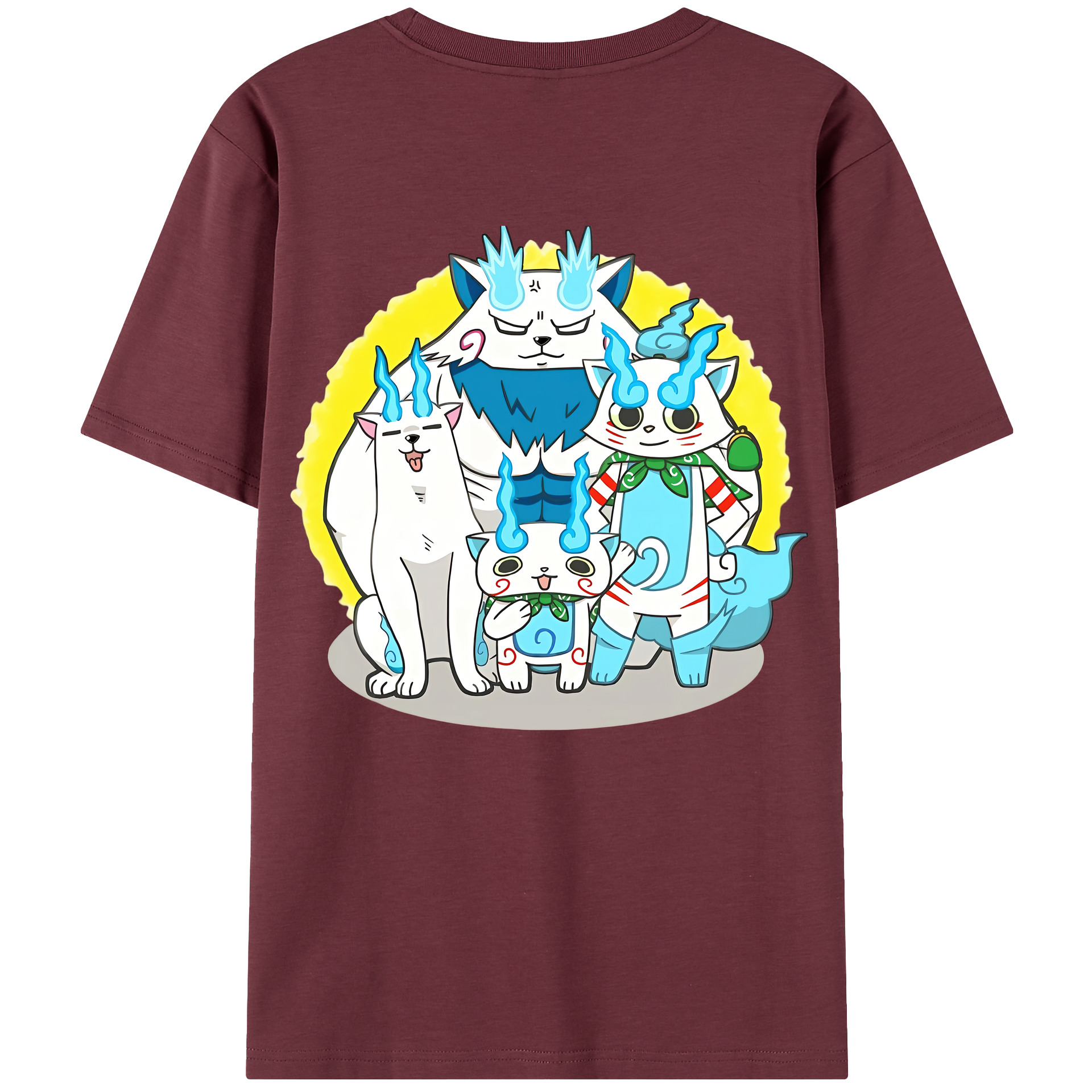 （画像用） 妖怪ウォッチ Yo-kai Watch 綿100％半袖Tシャツ（背面プリント）